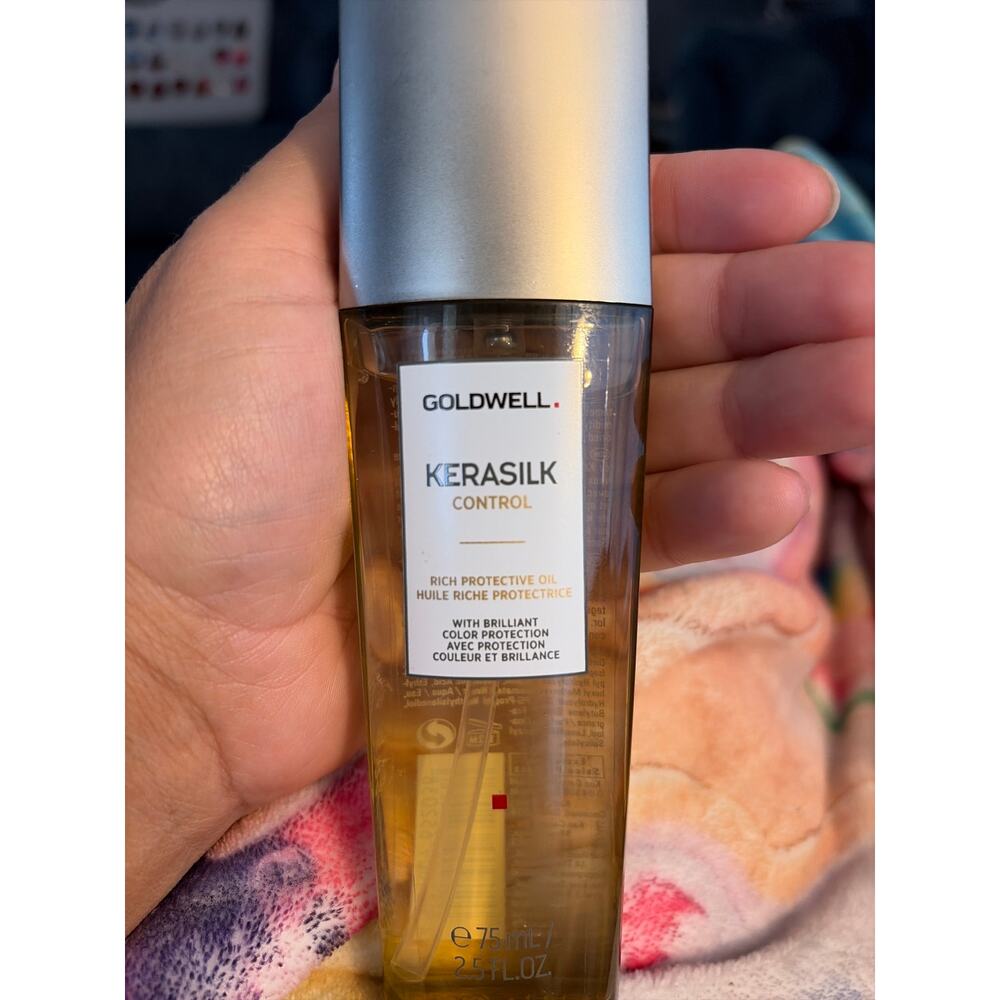 Goldwell Kerasilk Control Rich Protective Oil 75ml 2.5oz Frizz Smooth Shine - Picture 2 of 9